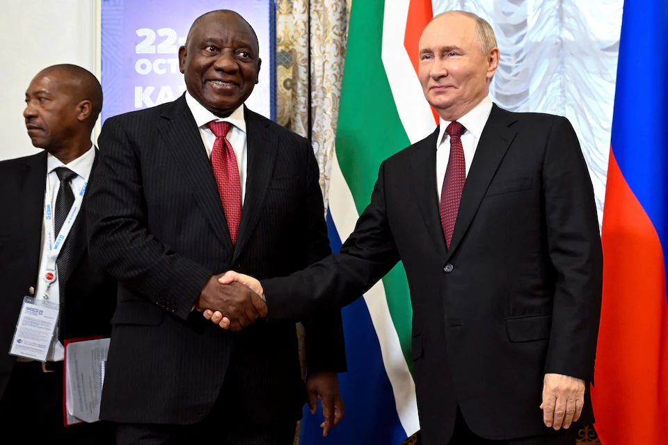 SOUTH AFRICA CONSIDERS RUSSIA A TREASURED PARTNER, RAMAPHOSA INFORMS PUTIN